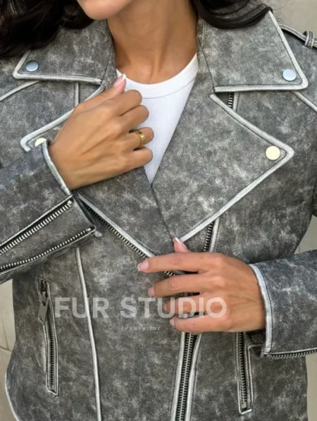Косуха из натуральной кожи  VINTAGE COLLECTION - фото 3