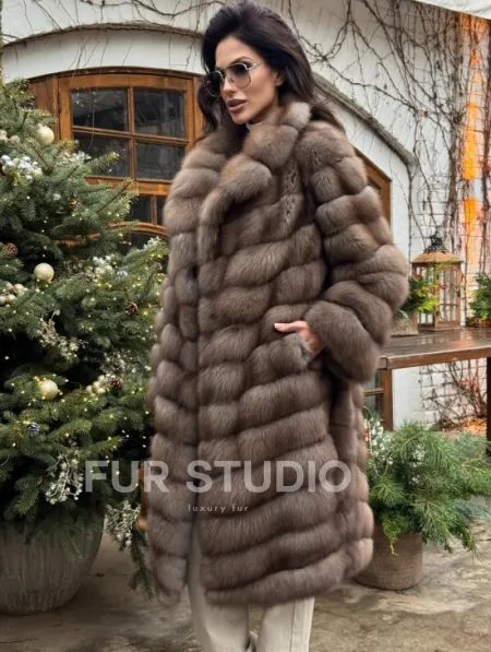 Манто из меха куницы - фото 5