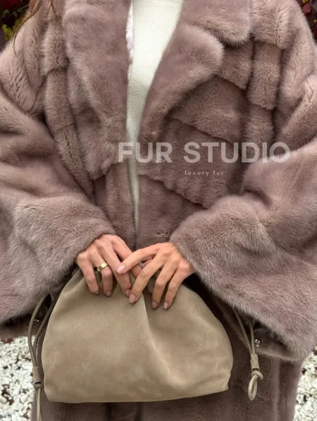 Норковая шуба (больших размеров) - фото 1