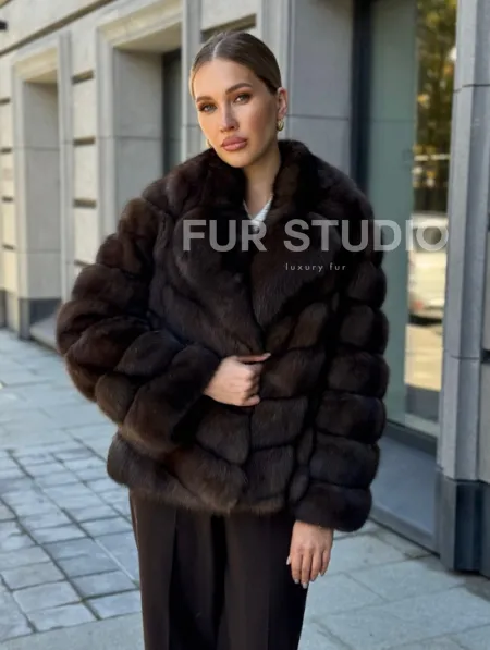 Полушубок из соболя - фото 7