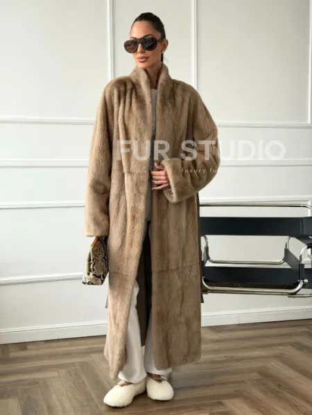 Норковое меховое пальто для женщин - фото 12