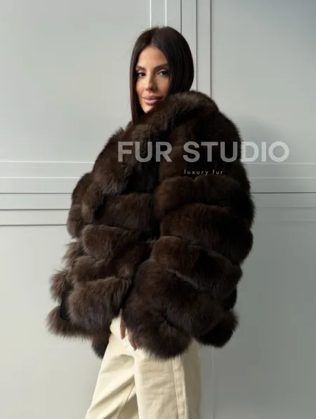 Полушубок из песца 