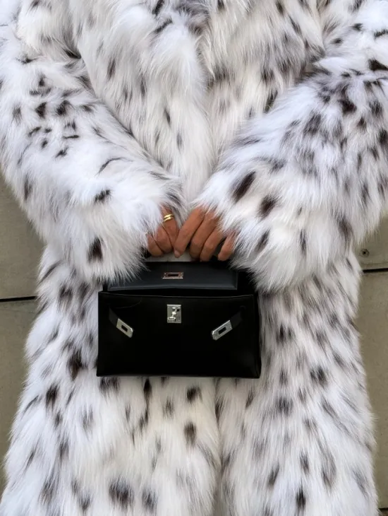 Шуба из меха лисы под рысь ручная работа Trend 2024 - фото 1