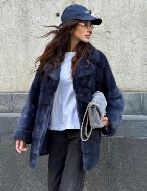 Короткая норковая шуба - автоледи - фото 5