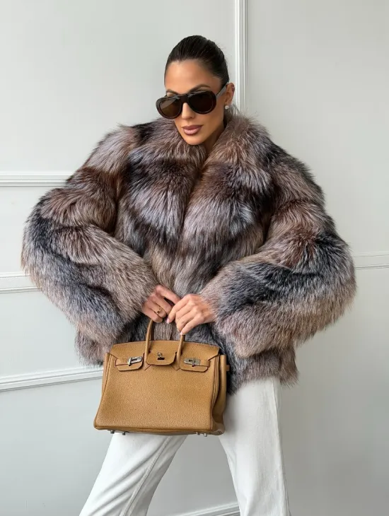 Полушубок из чернобурки - фото 7