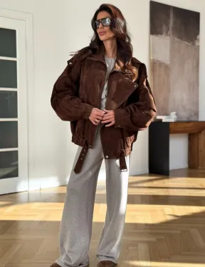 Замшевая куртка женская 2025 - фото 8