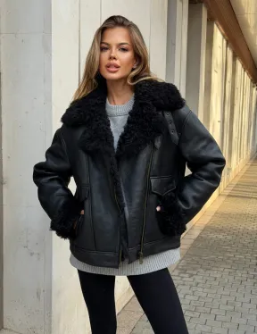 Дубленка авиатор зимняя - фото 15