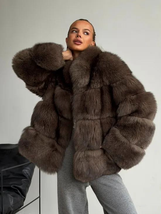 Шуба песцовая под соболь - фото 10