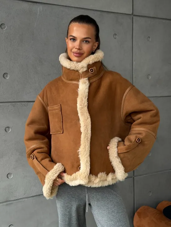 Дубленка - куртка двухсторонняя - фото 14