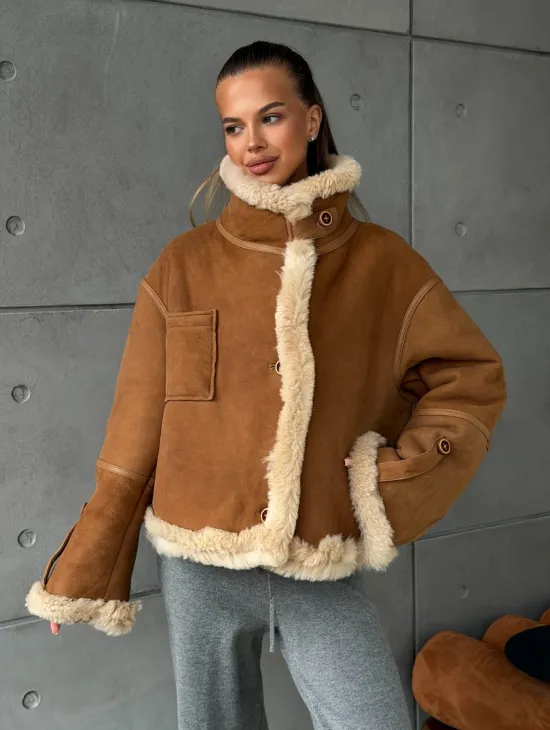 Дубленка - куртка двухсторонняя - фото 13