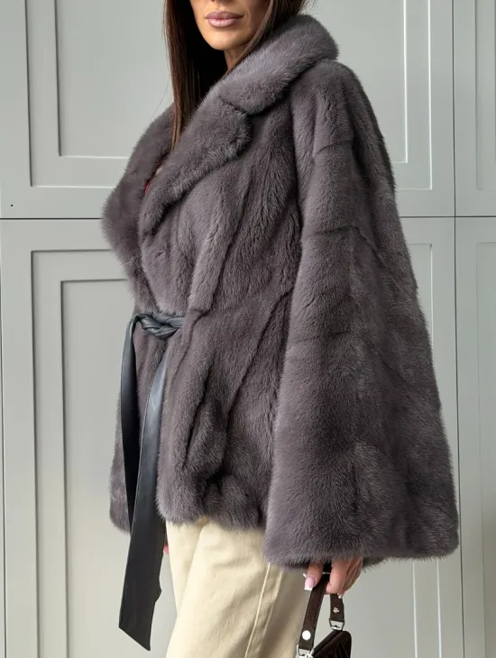 Автоледи норковая, модель -  «Летучая мышь» - фото 5